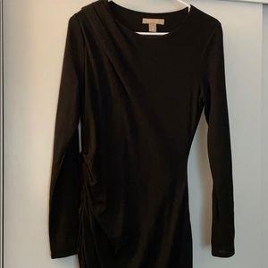 Black Banana Republic ruched dress